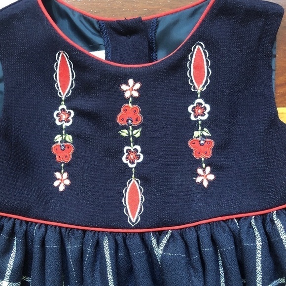 Narci Imports Inc. Blue Plaid Dress w/Mini Sweater - Picture 3 of 8